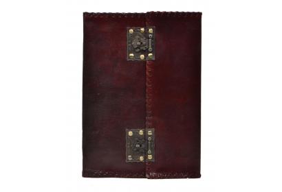 New Antique Brass Lock Journal Handmade Diary Leather Notebook